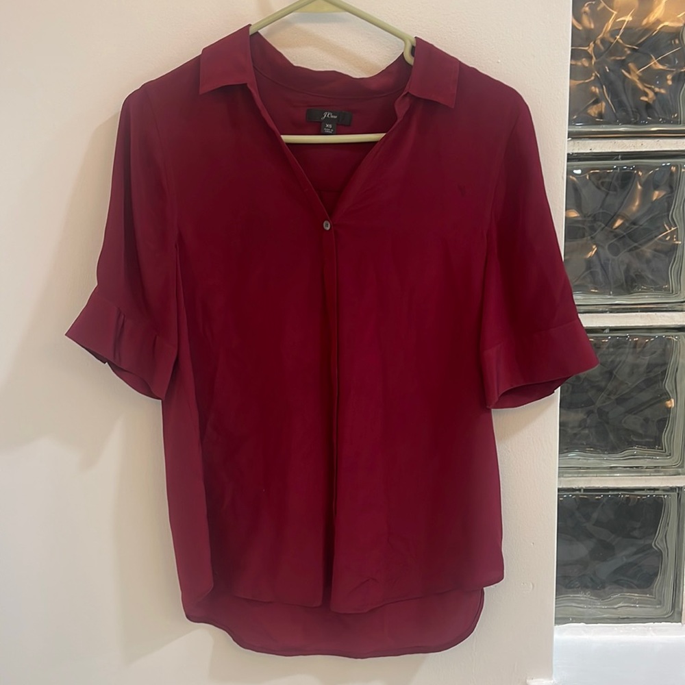 Jcrew xs silk top